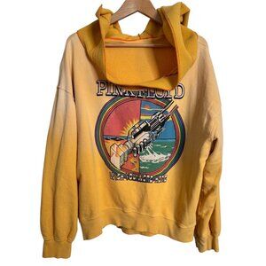 Day Dreamer Pink Floyd Size L Yellow Hoodie Sweatshirt GUC "Wish you were here"